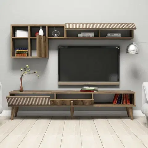 Televizní stěna Milan Walnut