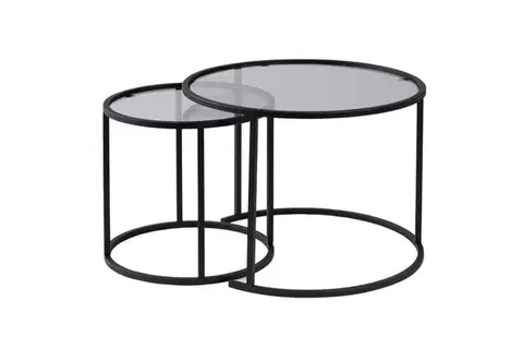 Sada konferenčních stolků Aurum - 60, 42 - Black, Grey