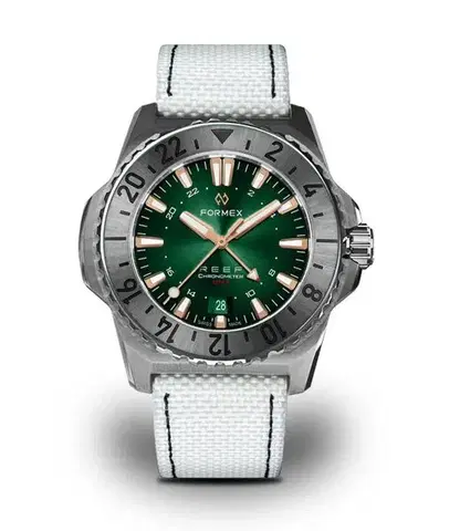 Formex Reef GMT Automatic Chronometer Green Dial with Rose Gold