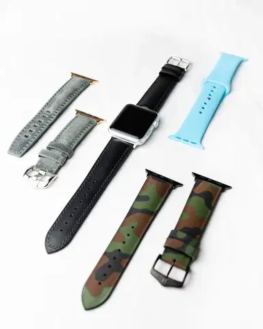 Adaptér Hirsch Apple Watch Black AD1000-5 - pro velikost 38 až 41 (20mm)