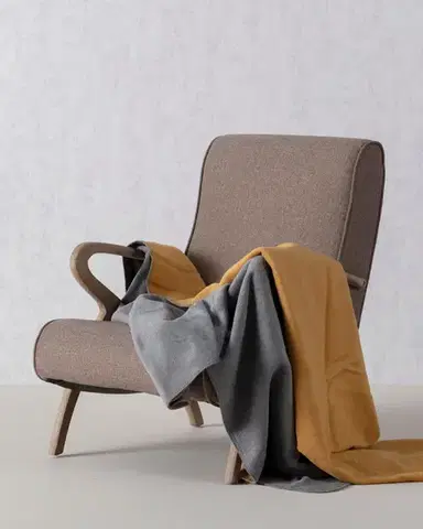 Deka Cotton Cloud 150x200cm  Mustard&Grey
