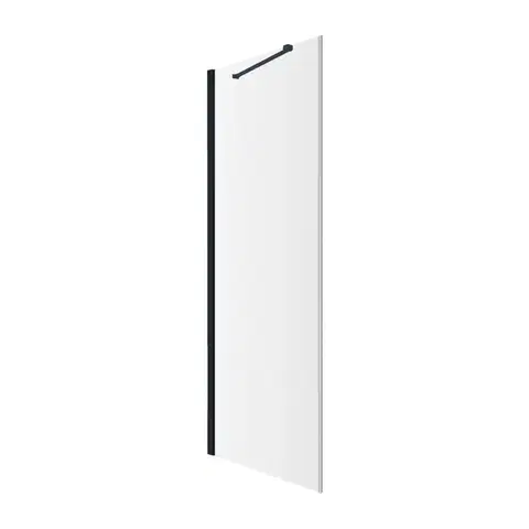 OMNIRES MANHATTAN boční stěna, 90 cm černá mat / transparent /BLMTR/ ADR90XBLTR
