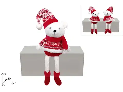 PROHOME - Medvěd vánoční 60cm různé druhy