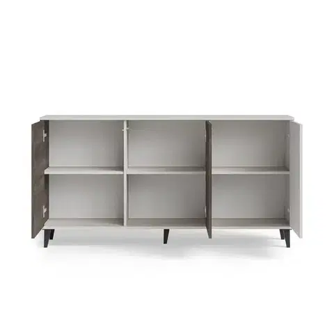 HALMAR Komoda Random 160 cm kašmír/ořech