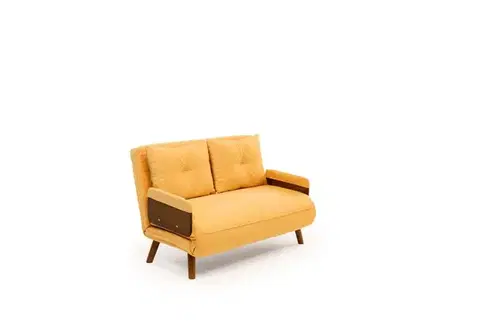 Dvoumístná rozkládací pohovka Cosmo 2-Seater - Mustard