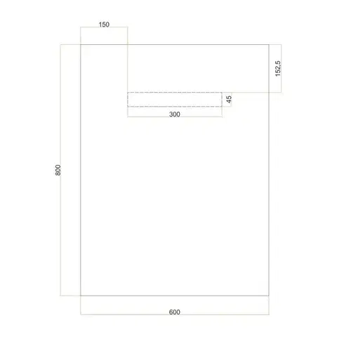 Mereo Zrcadlo hranaté, 60x80 cm, černý rám, instalace pouze na výšku CN181V