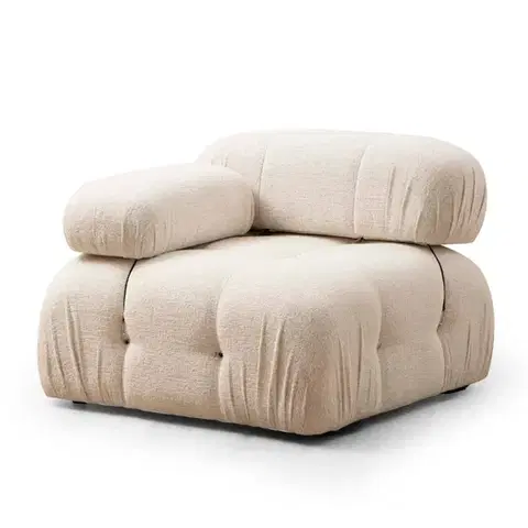 Křeslo / Jednomístná pohovka Bubble L1 - Cream Bouclette