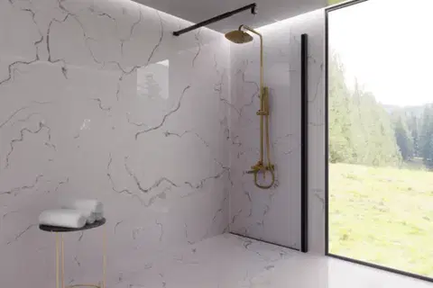 INVENA Sprchový sloup GLAMOUR TREND s baterií,  zlato AU-05-B09-V