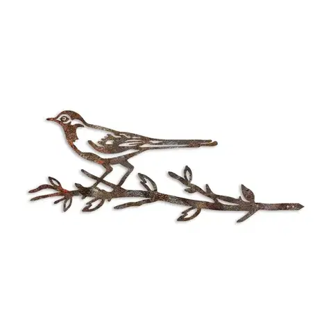 Zahradní dekorace Bird On The Branch 05 - Brown