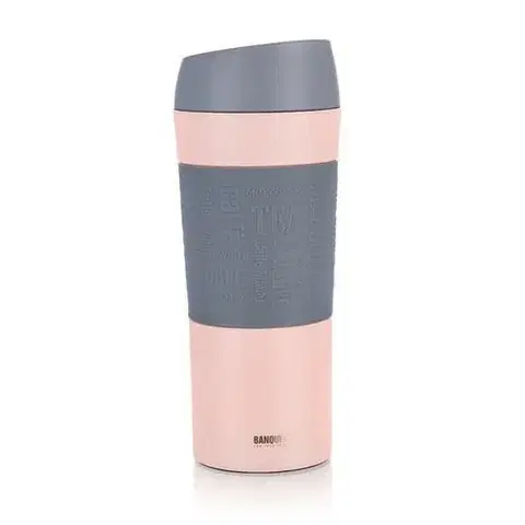 Banquet Hrnek cestovní dvoustěnný MATTY 400 ml, růžová

  