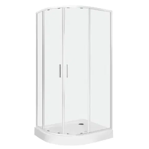 Sprchový kout 80 x 100 cm Kerra Solid RA 80x100 CHR, levý, s vaničkou 5907548124562