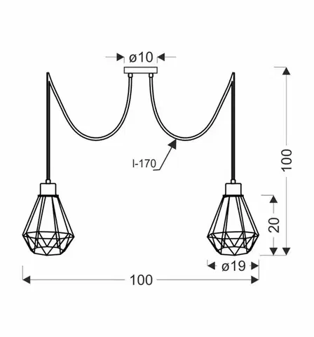 Závěsná lampa PRIMO Candellux