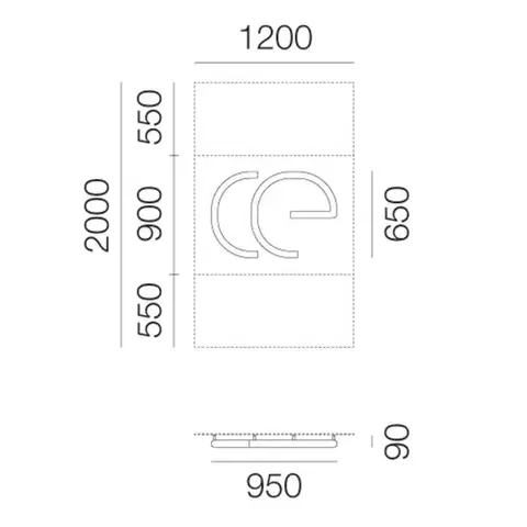 Artemide svítidlo Alphabet of Light Lowercase Letter ae 34 W 3000K