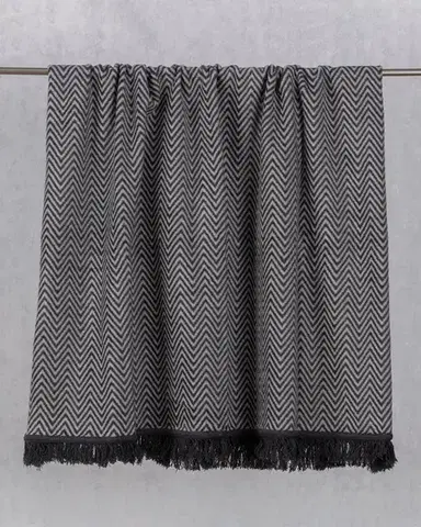 Deka Cotton Cloud 150x200cm Grey Chevron