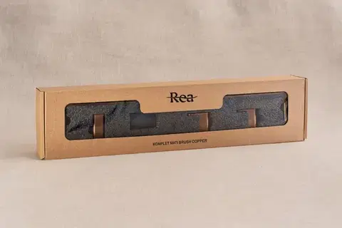 REA Sada koupelnových doplňků Mati Brush Copper 4 díly REA-05004