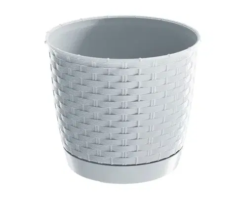 PROSPERPLAST - Květináč Ratolla 14,5cm bílý