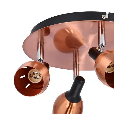 Stropní svítidlo plafond 4xGU10 měděné CROSS