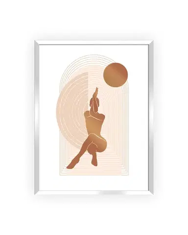 Obraz Yoga Figures I 30x40cm copper