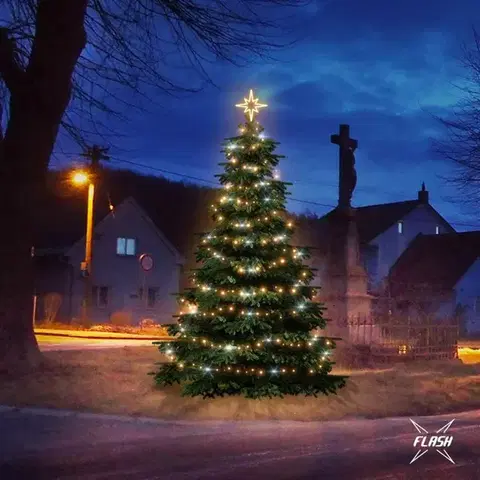 DecoLED LED světelná sada na stromy vysoké 3-5m, teplá bílá s Flash