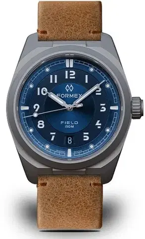 Formex Field Automatic Gen 2 Deep Blue Leone Bolgheri Leather Strap 0660.1.6532.723