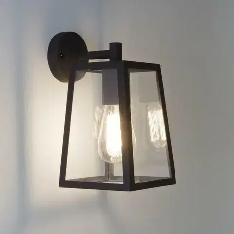 ASTRO venkovní nástěnné svítidlo Calvi Wall 215 60W E27 černá 1306001 VÝPRODEJ VZORKU