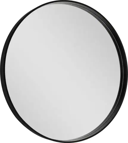 OLSEN SPA Zrcadlo bez osvětlení REISA BLACK Průměr 60  OLNZREI60B