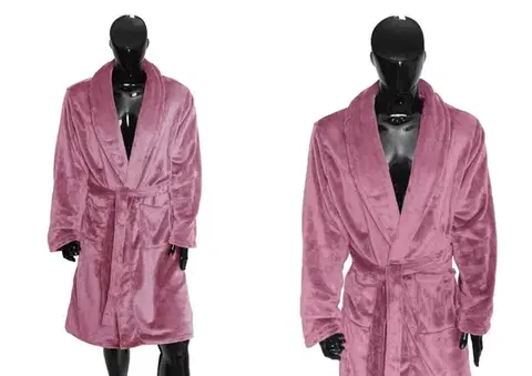 Faro Dámský fleecový župan COMFORT QUEEN vel. M růžový