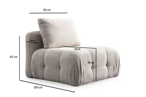 Trojmístná pohovka Amaris 3 Seater - Beige