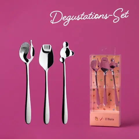 Degustační příbor set 3 ks - Alpha - 116538