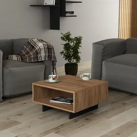 Konferenční stolek Hola - Oak, Anthracite