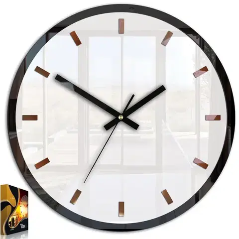 ModernClock Nástěnné hodiny Rolo bílé
