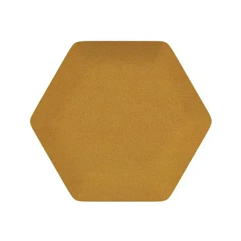Egibi Čalouněný akustický panel nástěnný Riwiera 41 hořčicová hexagon - Hexagon 6x15 cm