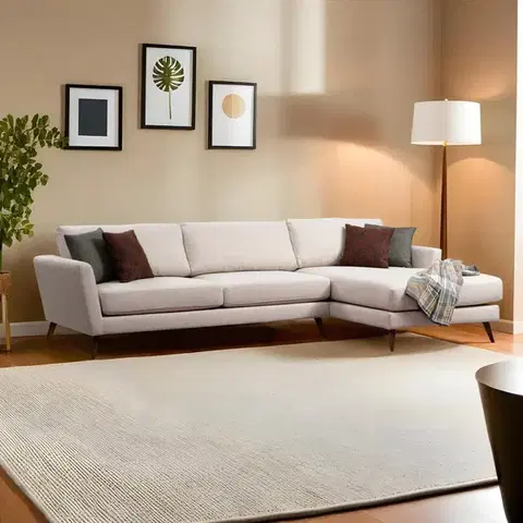Rohová rozkládací pohovka Mayorka Corner Large Right ( L3 - Chl ) - Beige