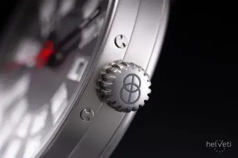 Robot Graphic Analog Silver
