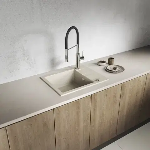 Kuchinox SHIRE granitový dřez 1-kom s odkapávačem SBS_413Y