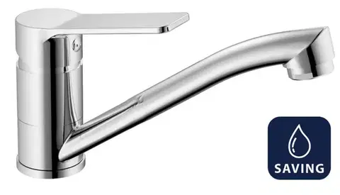AQUALINE SINTRA umyvadlová baterie s otočnou hubicí, úsporný perlátor 3,8 l/min, chrom SX001-01
