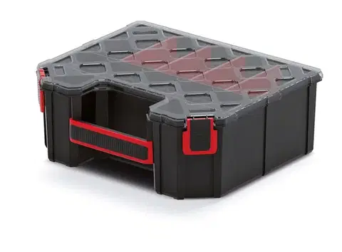 Prosperplast Vysoký organizér TIGER CABRIO PLUS I černý, varianta 284x243x105 mm