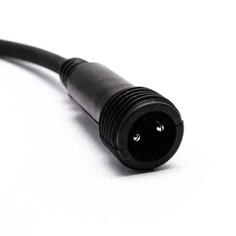 DecoLED Přípojka mezi světelnou hadicí a systémy EASY FIX 0,25m, černý, samčí, IP44
