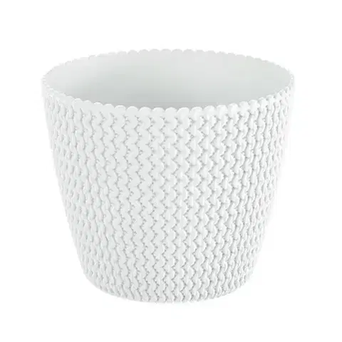 PROSPERPLAST - Obal na květináč SPLOFY 19cm bílý