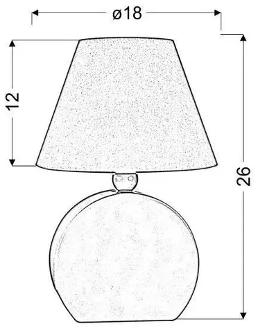 Kancelářská stolní lampa Ofélia 1X40W E14 zelená