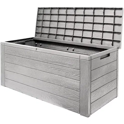 Zahradní úložný box D8981 šedá Dekorhome