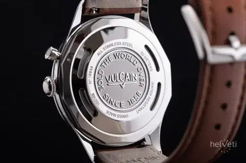 Vulcain Cricket Classique 36 mm - Eggshell - Grey