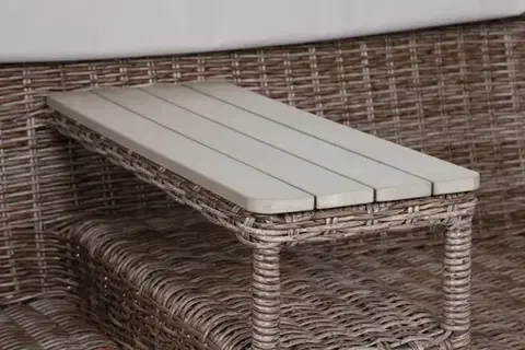 Zahradní pohovka s baldachýnem polyratan