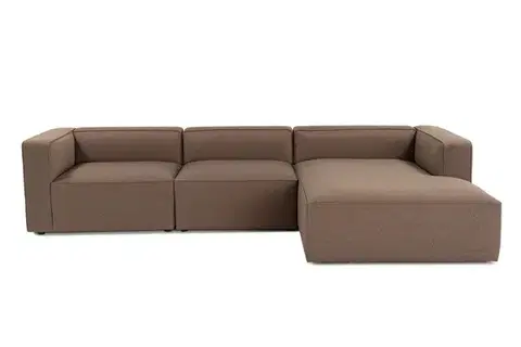 Rohová sedací souprava Mora XL (L1-O1-ChlRight) - Brown