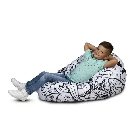 Sedací vak Sako Modern polyester TiaHome - Příšerky