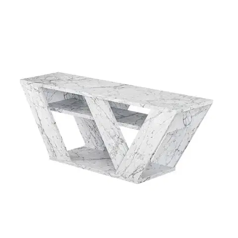 Televizní stolek Pipralla Carrara Marble
