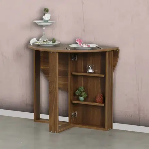 Skládací jídelní stůl Middle Walnut