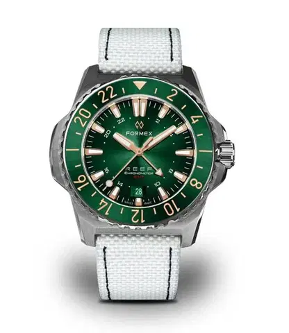 Formex Reef GMT Automatic Chronometer Green Dial with Rose Gold