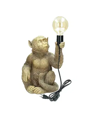 Stolní lampa Gold Monkey výška 36cm