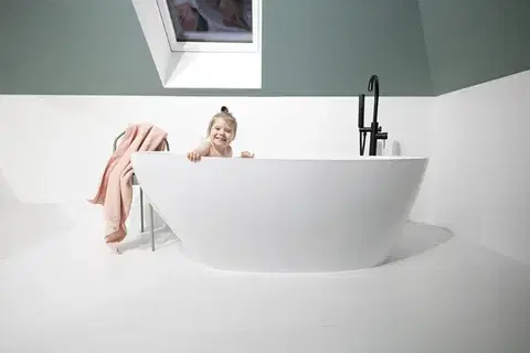 Laveo Pola vanová baterie volněstojící, černá BAP_711S